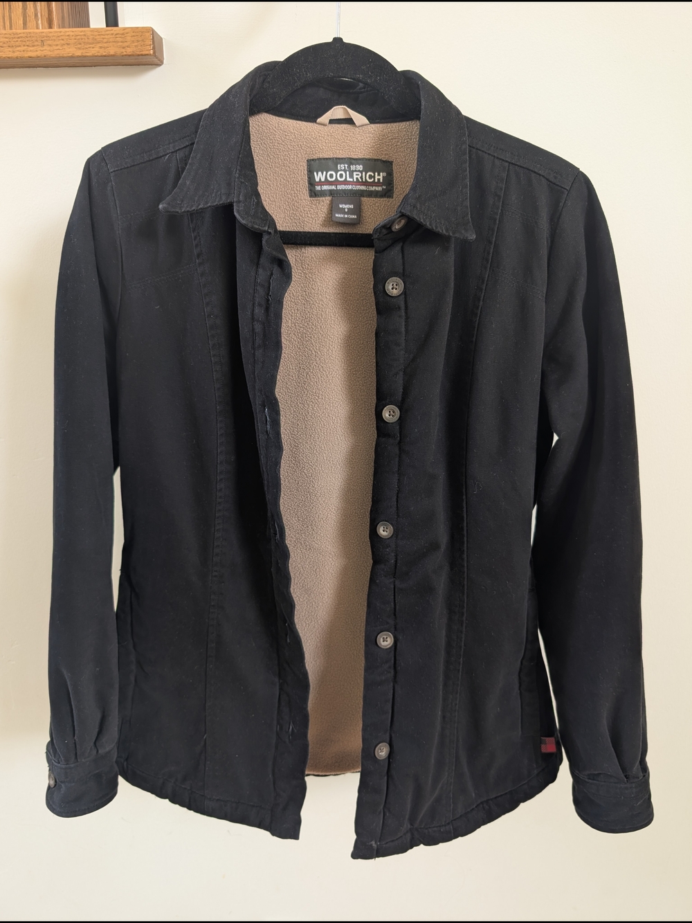 Woolrich Fleece-Lined Canvas Women's Shirt Jacket Shacket